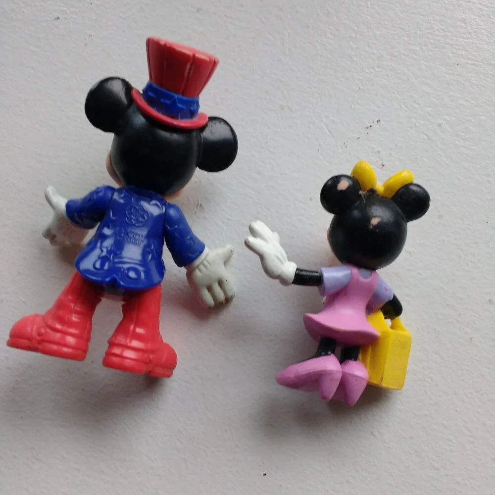 Disney Mickey Mouse & Minnie Mouse Action 3 x Figurines PVC